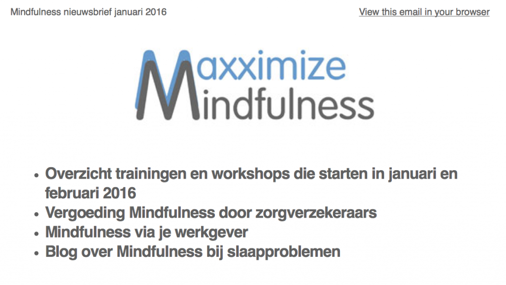 Mindfulness nieuwsbrief jan 2016